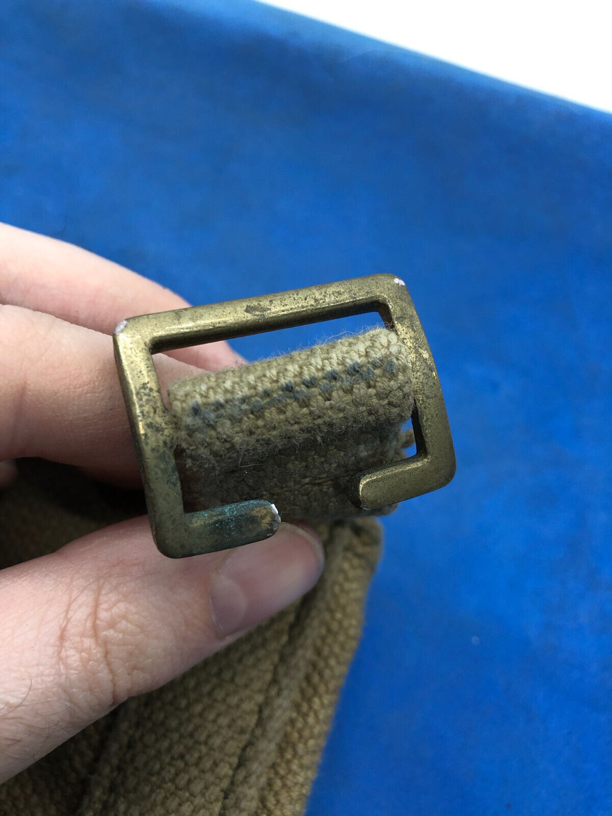 WW2 British Army 37 Pattern Webbing Water Bottle Carrier Harness - 1944 Dated - The Militaria Shop