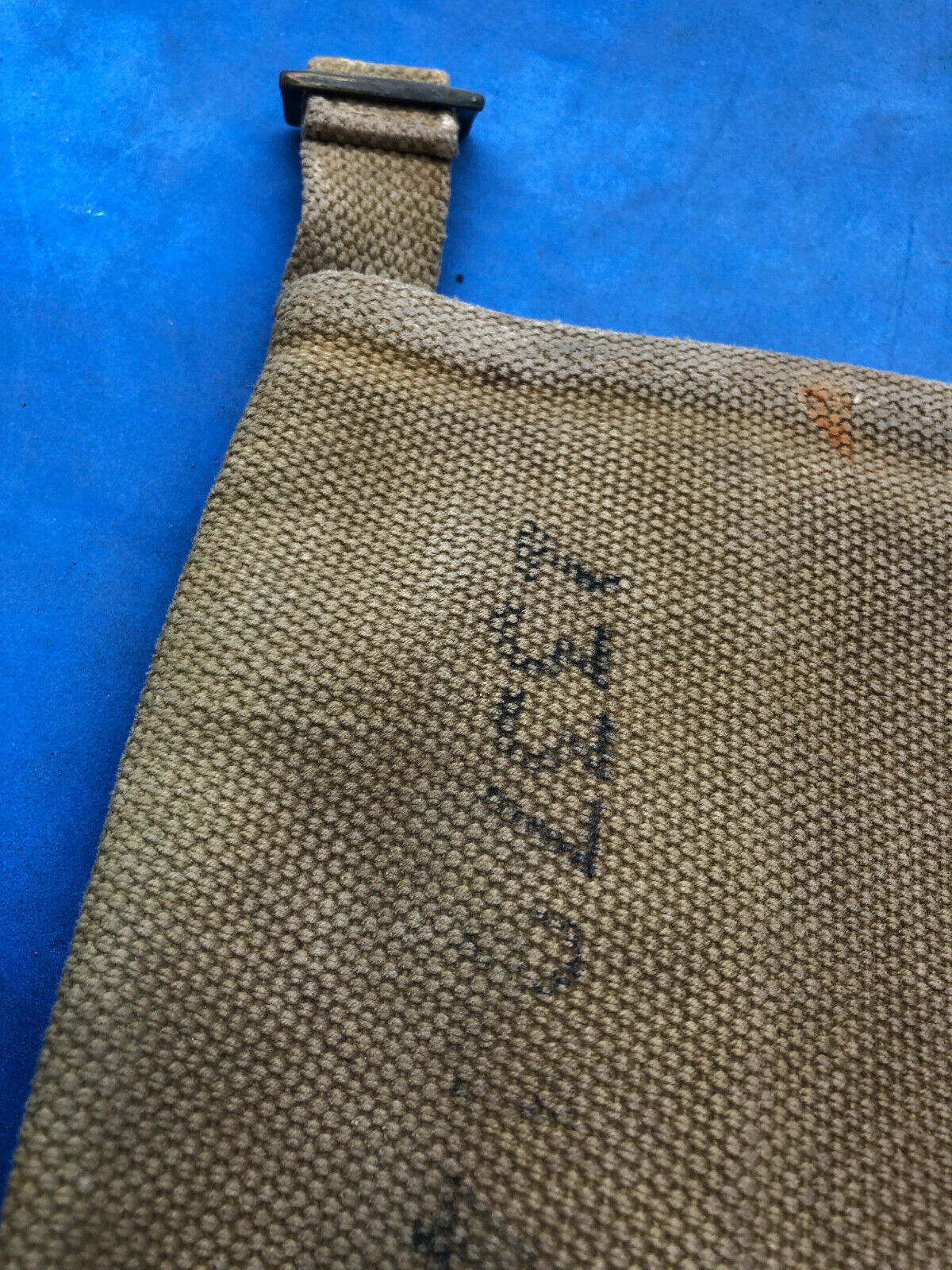 WW2 British Army 37 Pattern Webbing Water Bottle Carrier Harness - 1944 Dated - The Militaria Shop