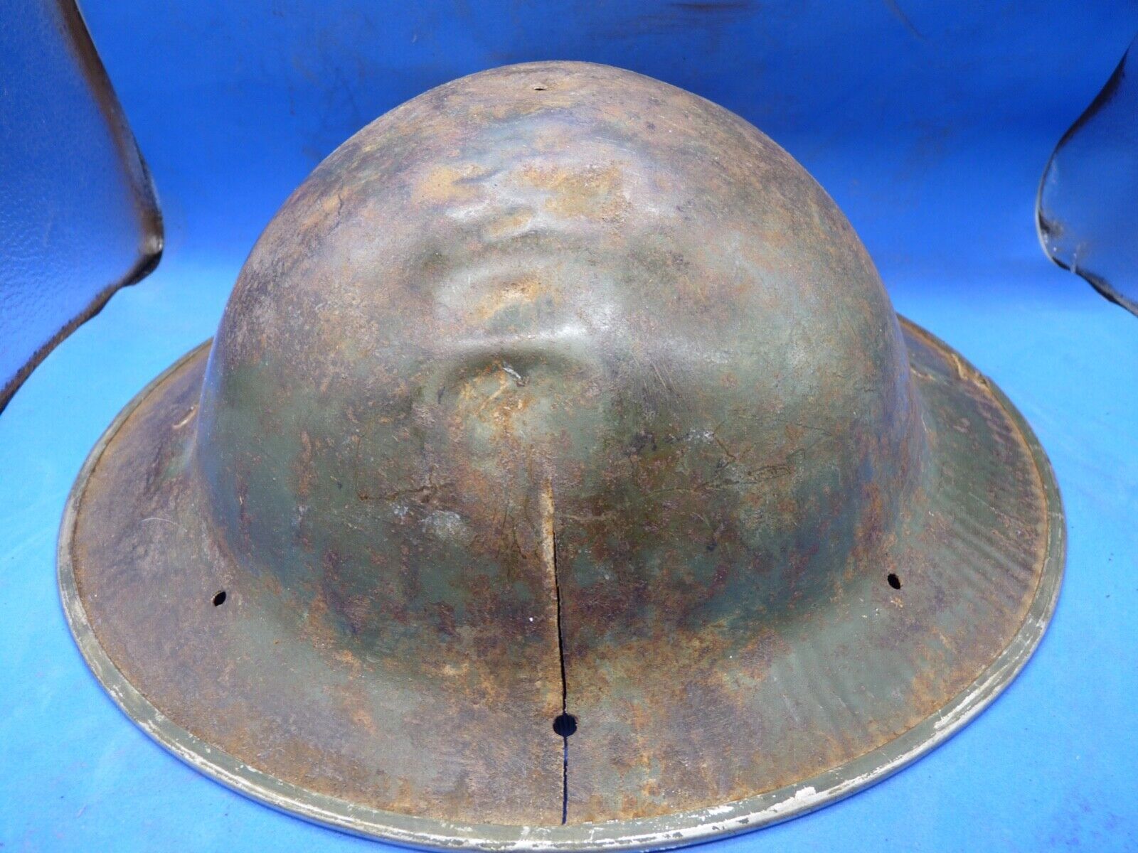 Original WW2 South African Army Mk2 Brodie Helmet - British Style Combat Helmet - The Militaria Shop