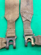 Original WW2 Pattern British Army L Straps Pair - 37 Pattern Webbing Haversack - The Militaria Shop