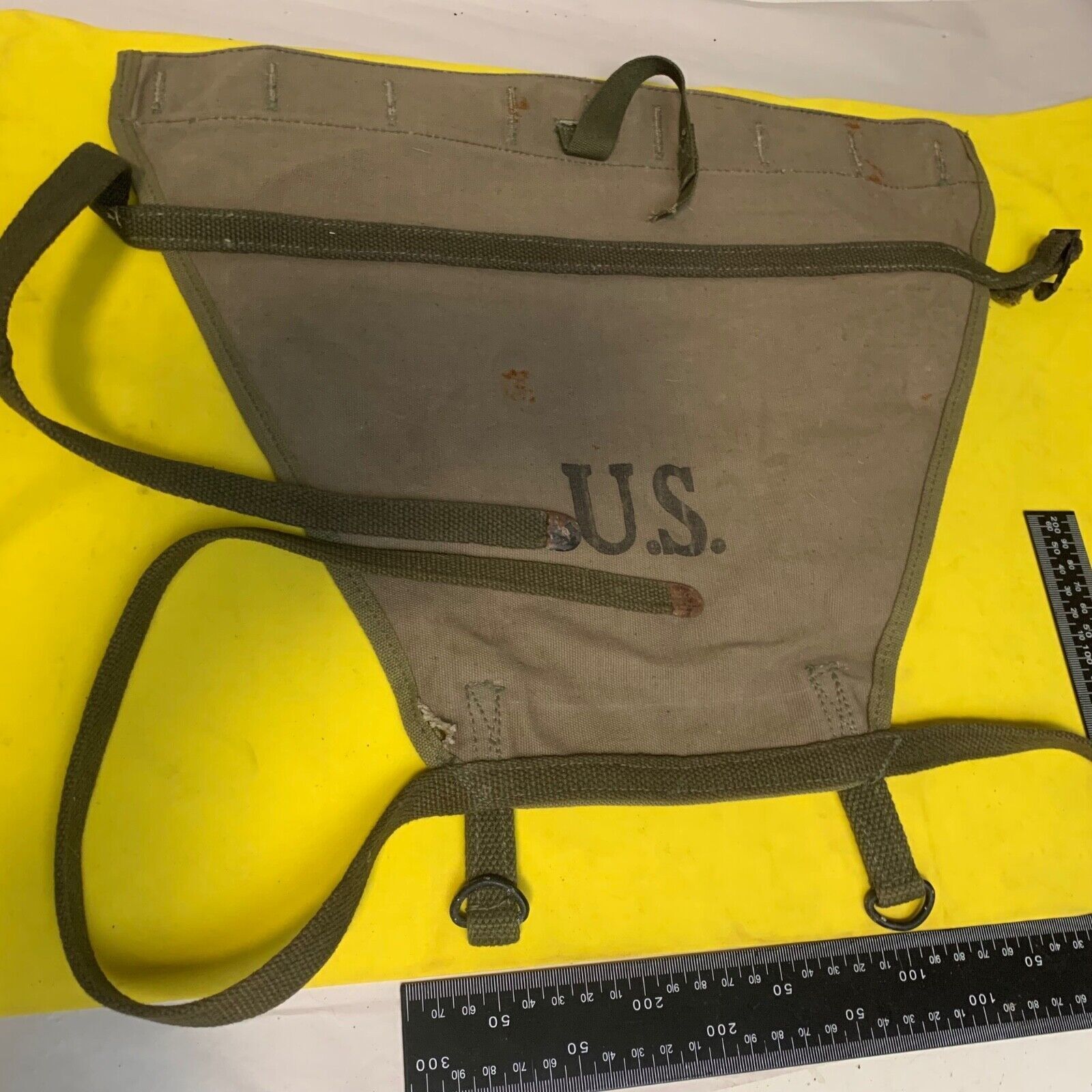 Original WW2 US Army M1928 Haversack Pack Tail - 1944 Dated - The Militaria Shop