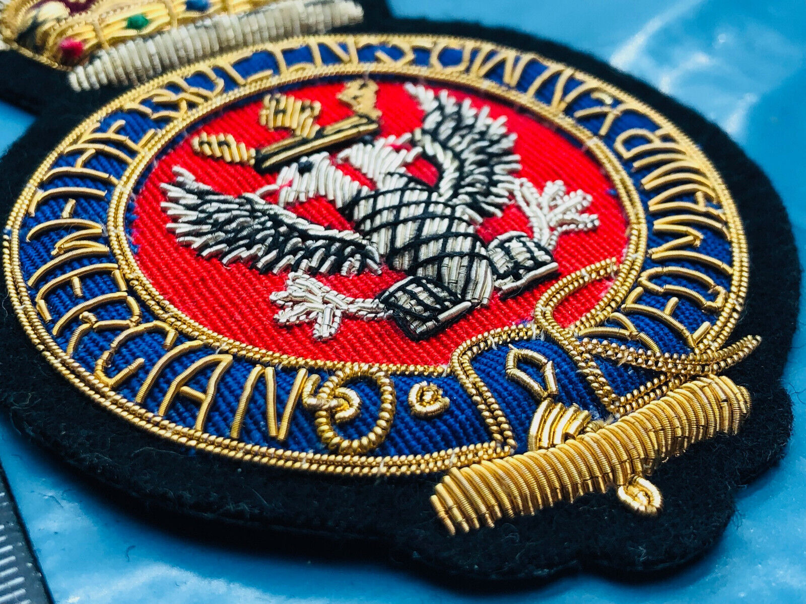 British Army Bullion Embroidered Blazer Badge - Queen's Own Mercian Yeomanr - The Militaria Shop