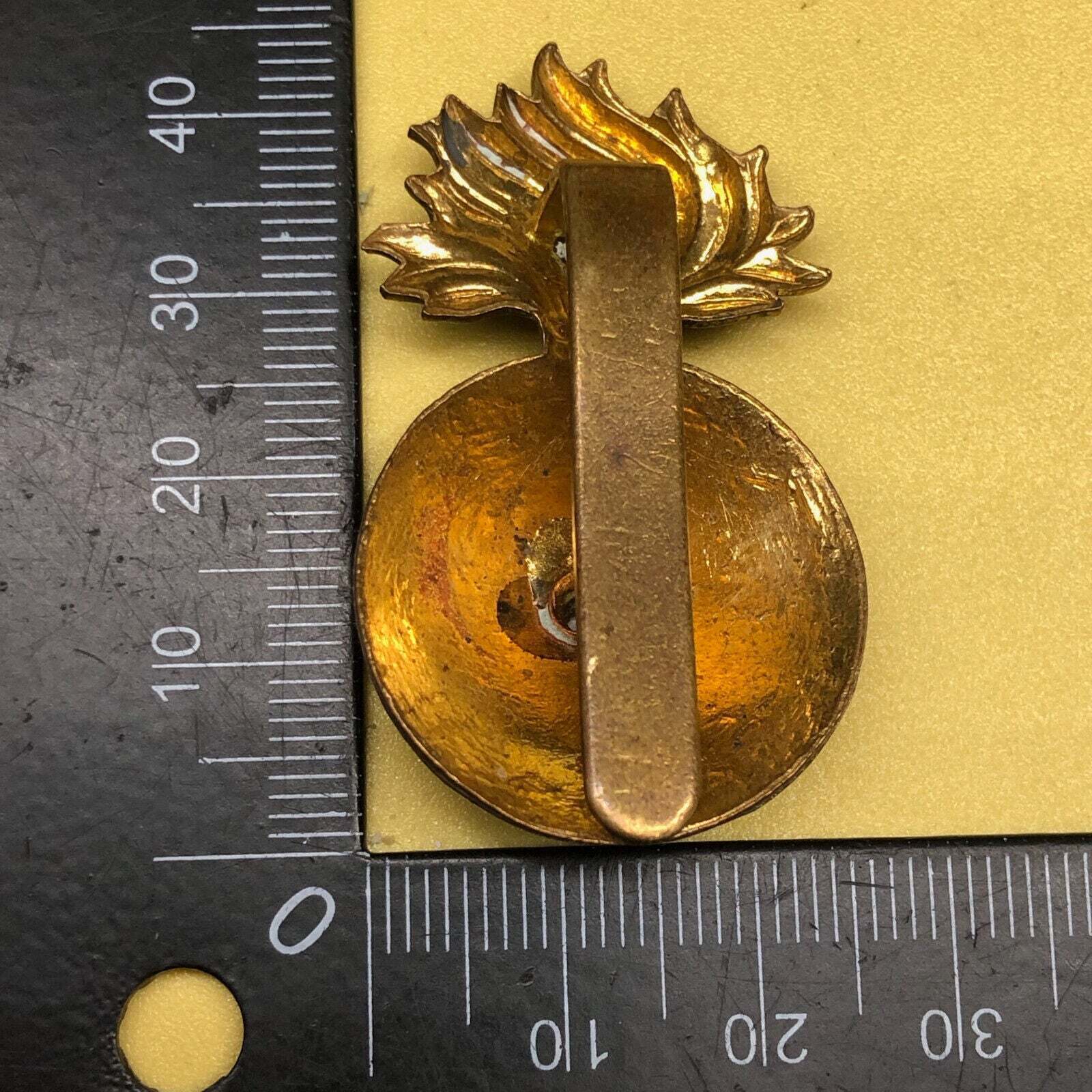Original WW2 Era British Army Royal Northumberland Fusiliers Cap Badge - The Militaria Shop