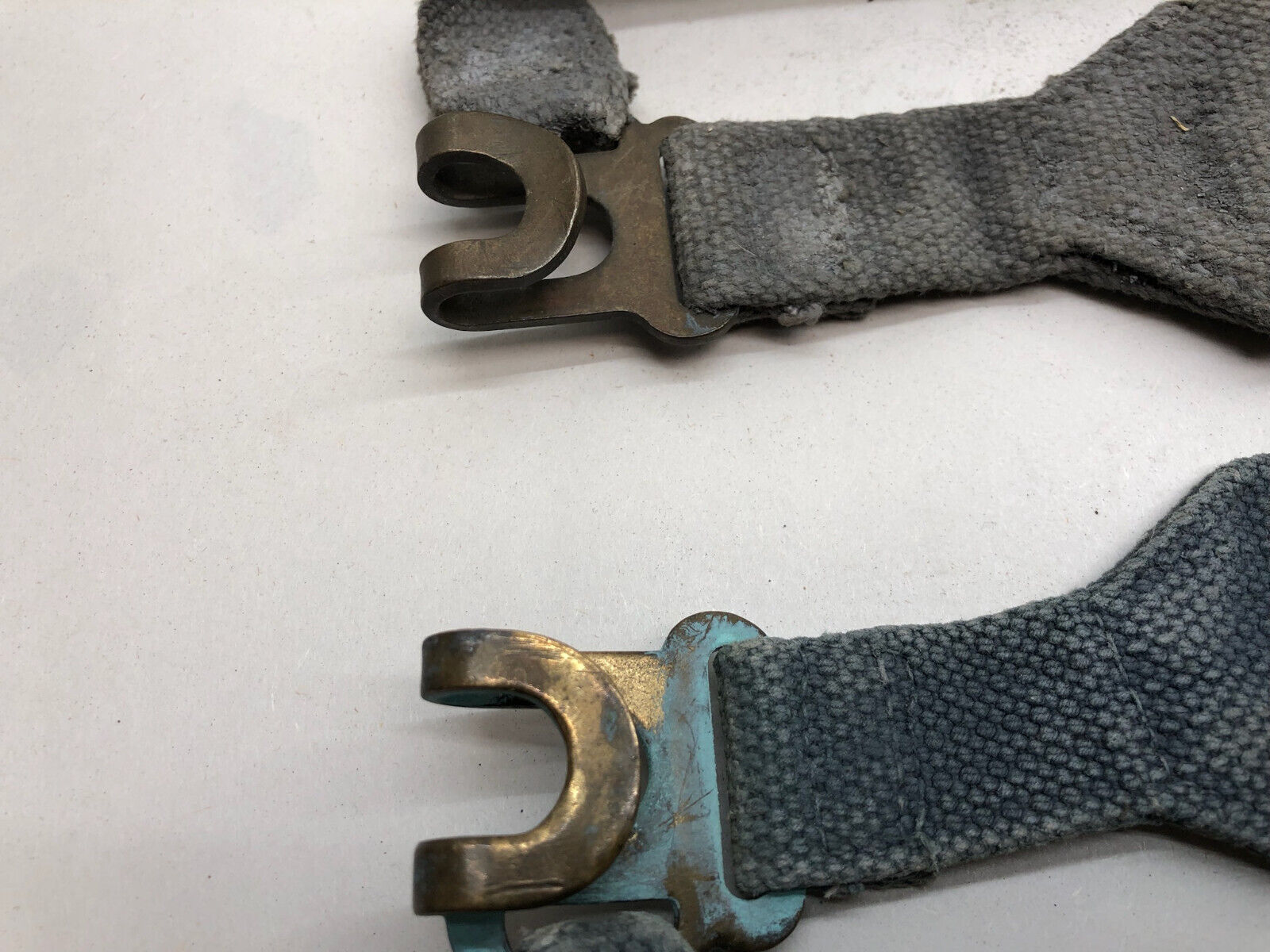 Original WW2 British Royal Air Force Blue 37 Pattern L Strap Set - The Militaria Shop