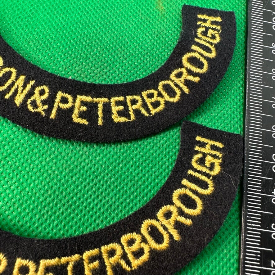 Original WW2 British Home Front Civil Defence Huntingdon & Peter Shoulder Ti - The Militaria Shop