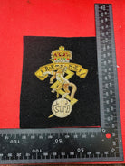 British Army Bullion Embroidered Blazer Badge - R.E.M.E Engineers - Queens Crown - The Militaria Shop