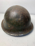 Mk3 Canadian / British Army Original WW2 Turtle Helmet High Rivet - The Militaria Shop