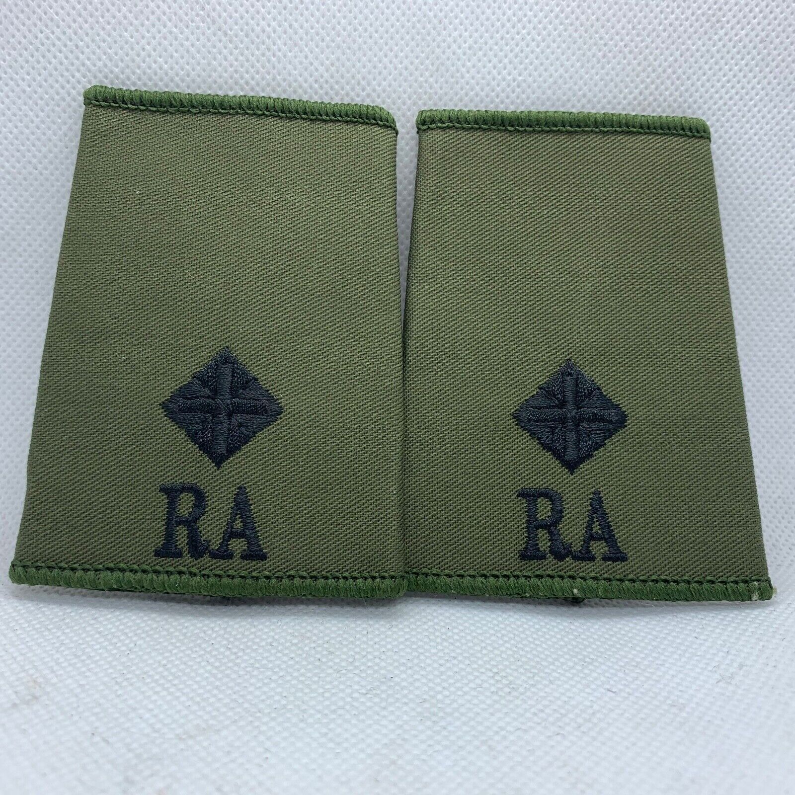 RA Royal Artillery Rank Slides / Epaulette Pair Genuine British Army - NEW - The Militaria Shop