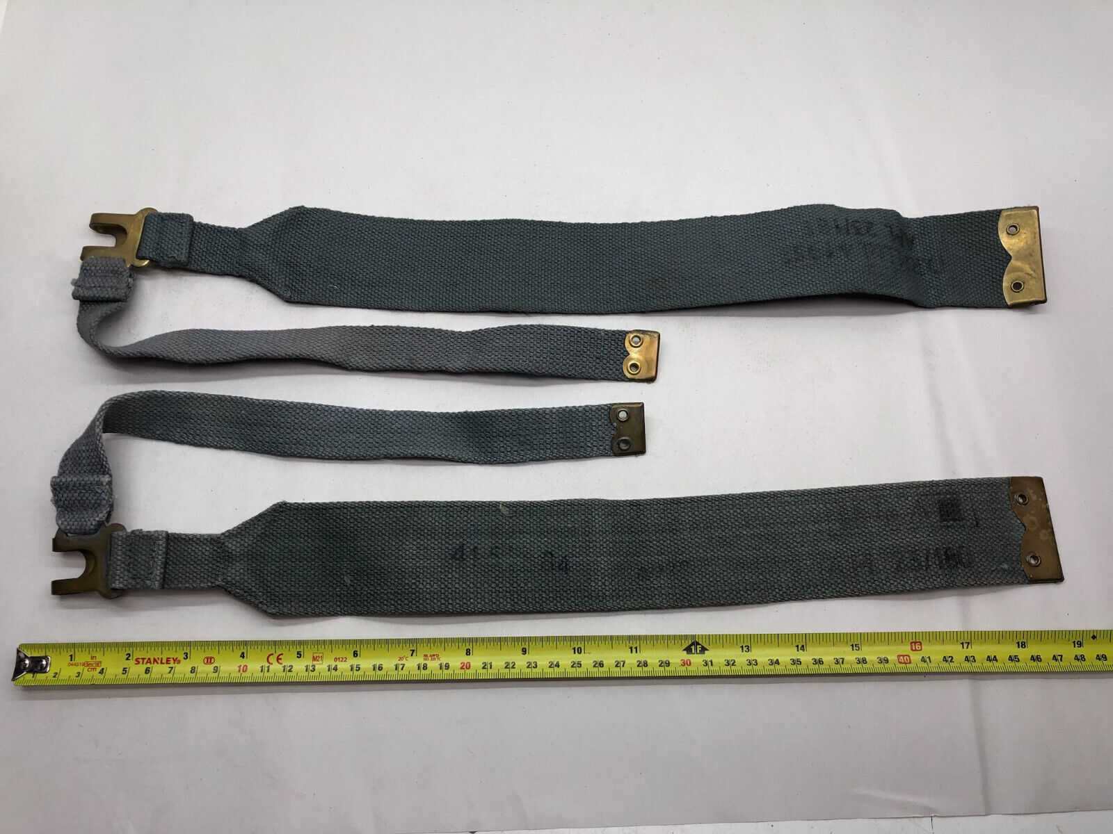 Original WW2 British Royal Air Force Blue 37 Pattern L Strap Set - The Militaria Shop
