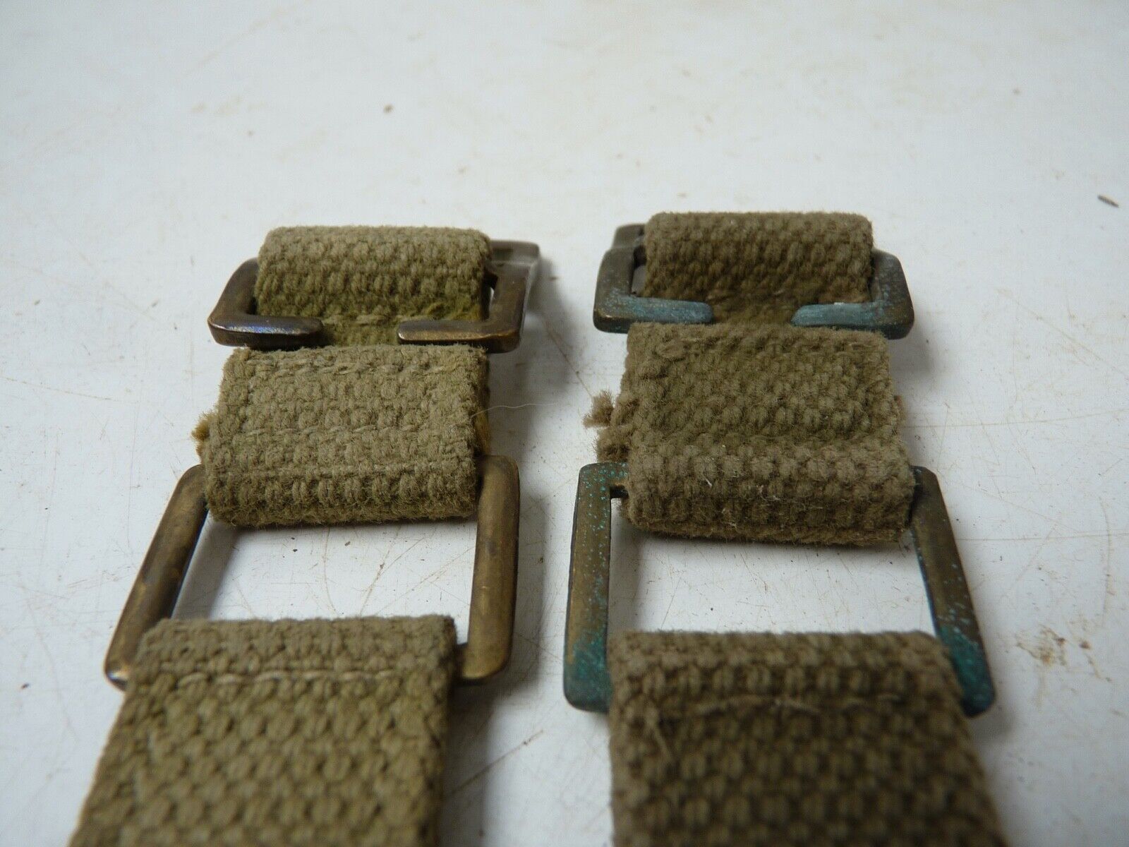 Original WW2 British Army 37 Pattern Webbing Brace Adaptor Pair - The Militaria Shop