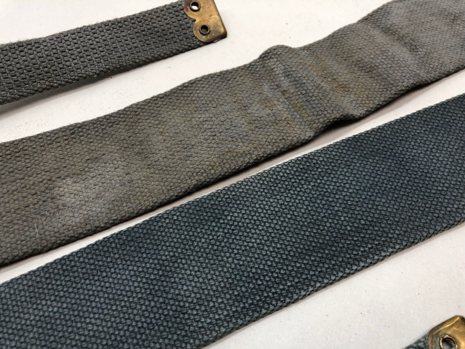Original WW2 British Royal Air Force Blue 37 Pattern L Strap Set - The Militaria Shop