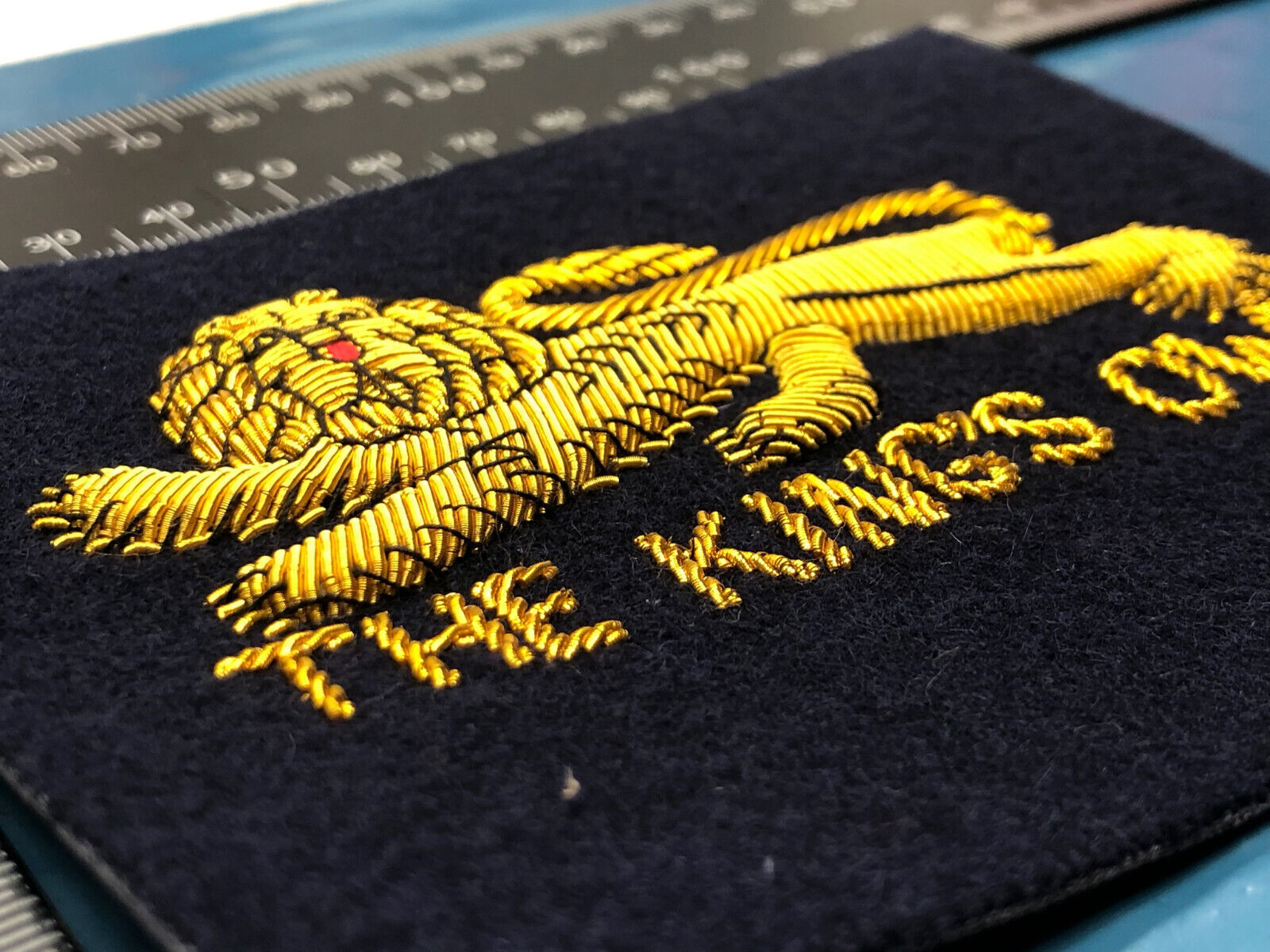 British Army Bullion Embroidered Blazer Badge - The Kings Own - The Militaria Shop