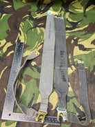 Original British Royal Air Force RAF Blue L Strap Pair - WW2 37 Pattern - The Militaria Shop