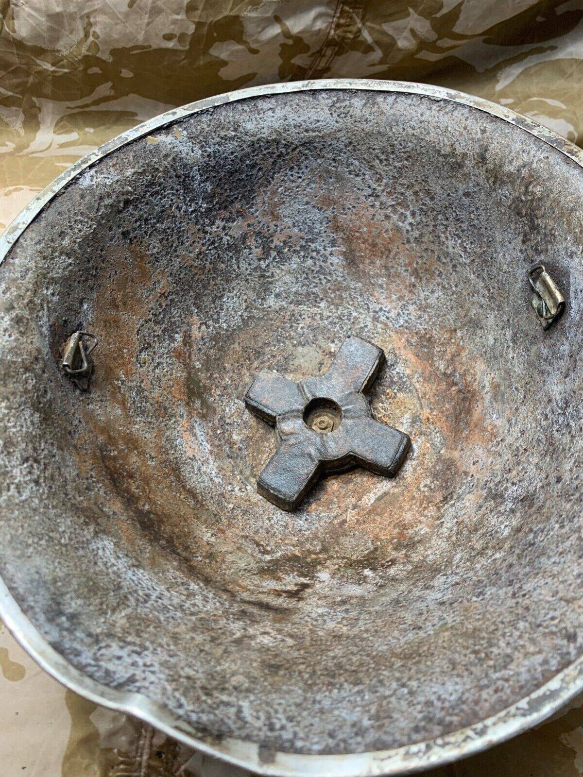 WW2 Mk3 High Rivet Turtle - British / Canadian Army Helmet - Nice Original - The Militaria Shop