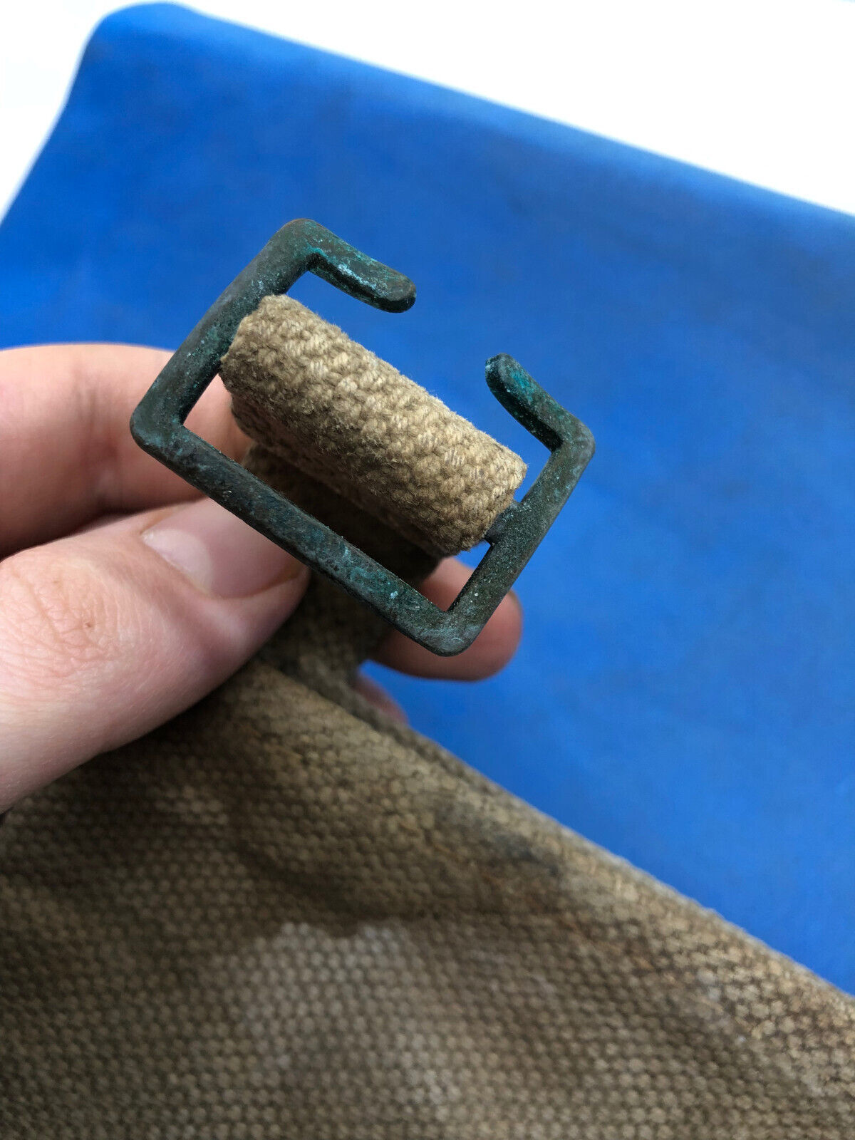 WW2 British Army 37 Pattern Webbing Water Bottle Carrier Harness - 1944 Dated - The Militaria Shop