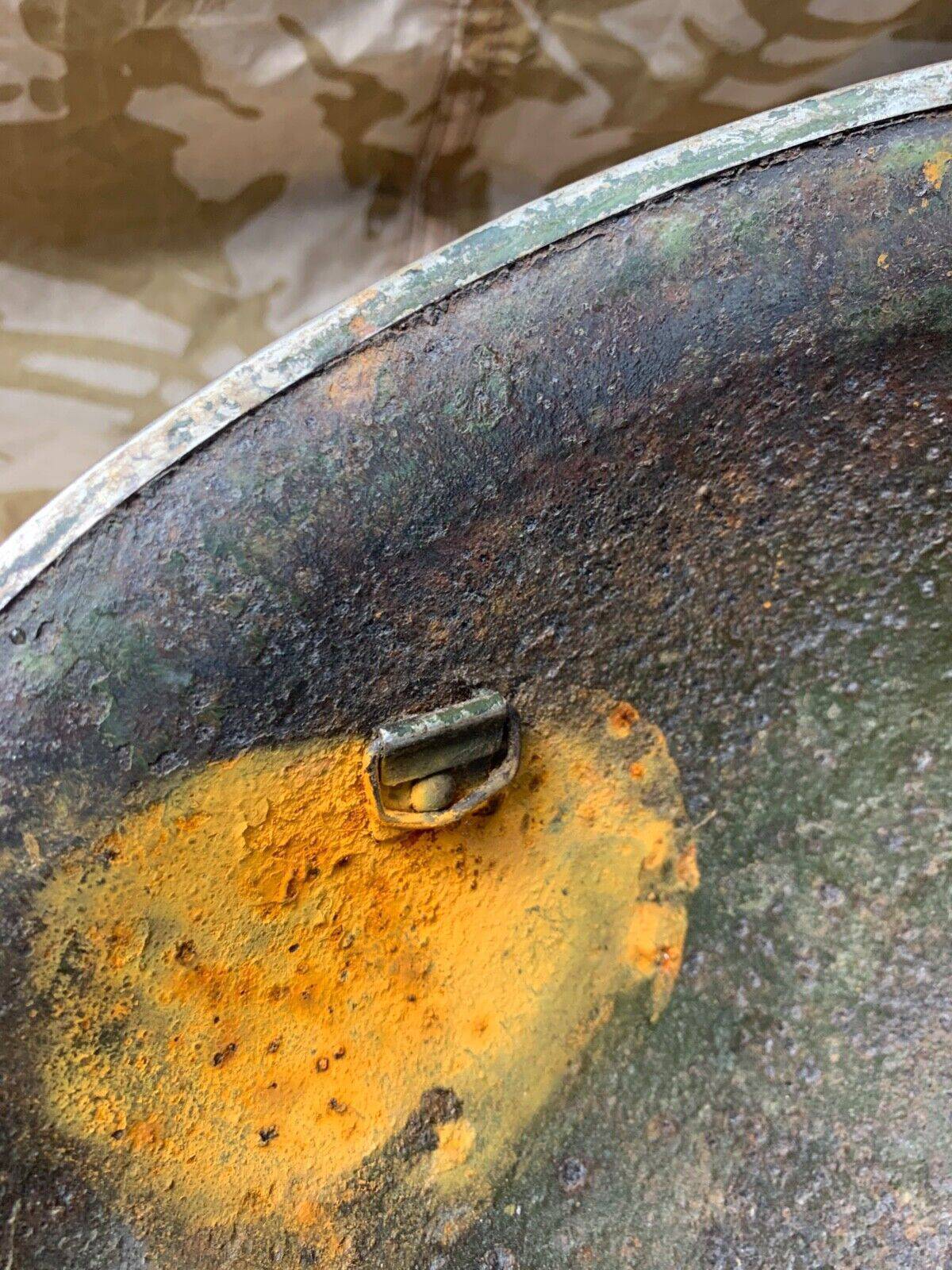 WW2 Mk3 High Rivet Turtle - British / Canadian Army Helmet - Nice Original - The Militaria Shop