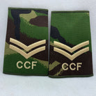CCF DPM Camo Rank Slides / Epaulette Pair Genuine British Army - NEW - The Militaria Shop
