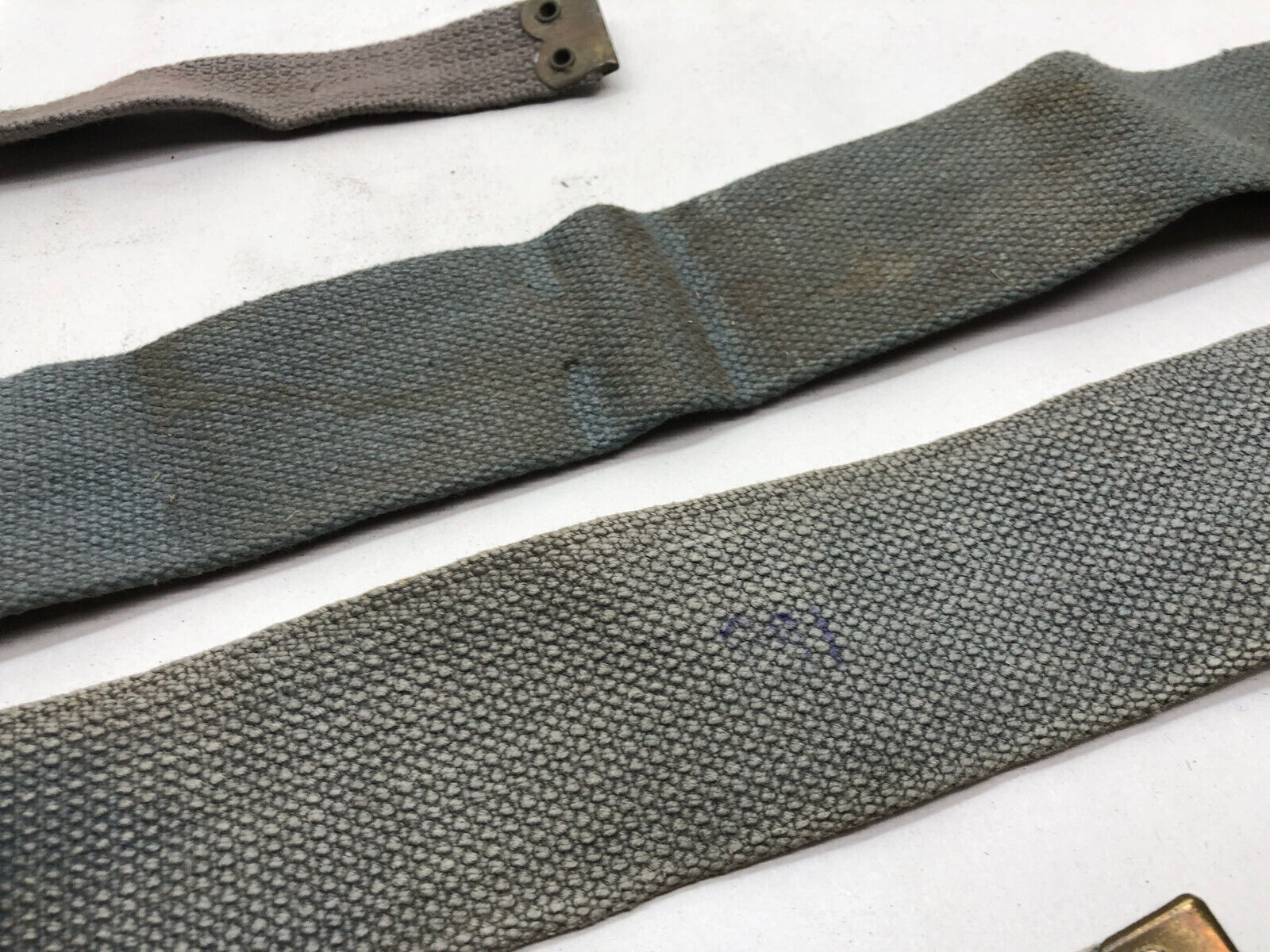 Original WW2 British Royal Air Force Blue 37 Pattern L Strap Set - The Militaria Shop
