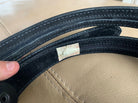 Aker Black Leather Pistol Police Belt - Varied Sizes - Hidden Coin Compartment - The Militaria Shop