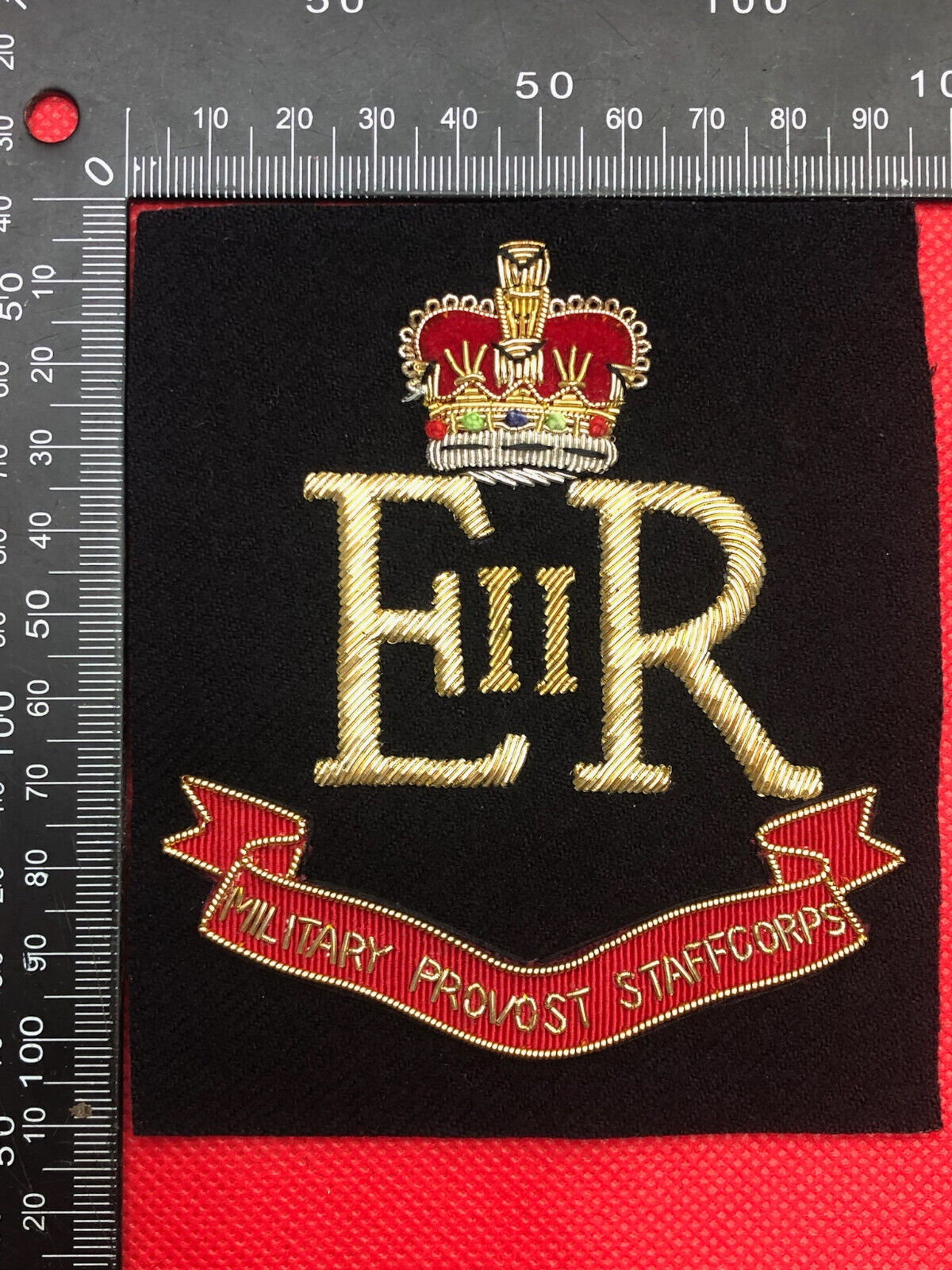 British Army Bullion Embroidered Blazer Badge - Military Provost Staff Corps - The Militaria Shop
