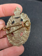 Original WW2 British Army Prince Consorts Own Brass Cap Badge - The Militaria Shop