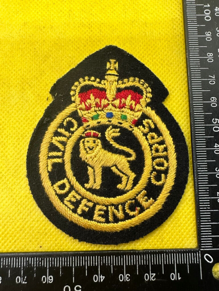 Original British Home Front Civil Defence Service Queen's Crown Badge - The Militaria Shop