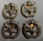 British Army Gilder Pilot Regiment white metal cap badge. - The Militaria Shop