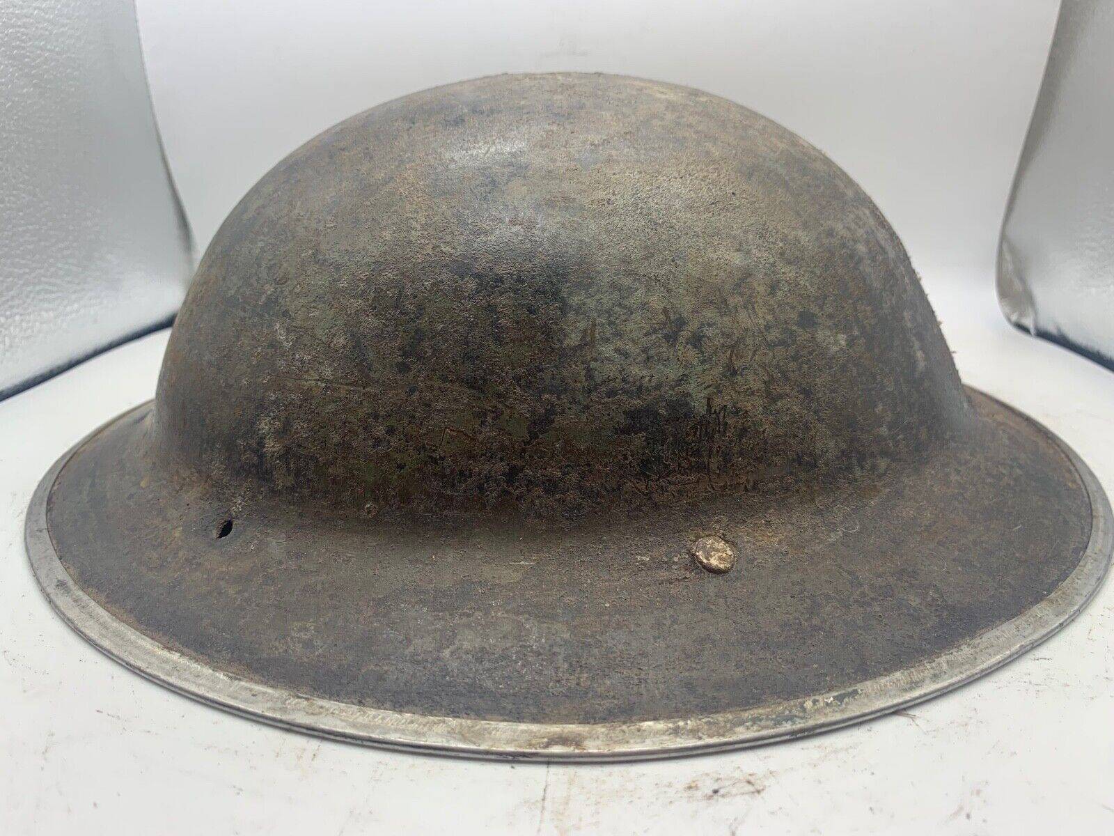 Original WW2 South African Army Mk2 Brodie Helmet - British Style Combat Helmet - The Militaria Shop