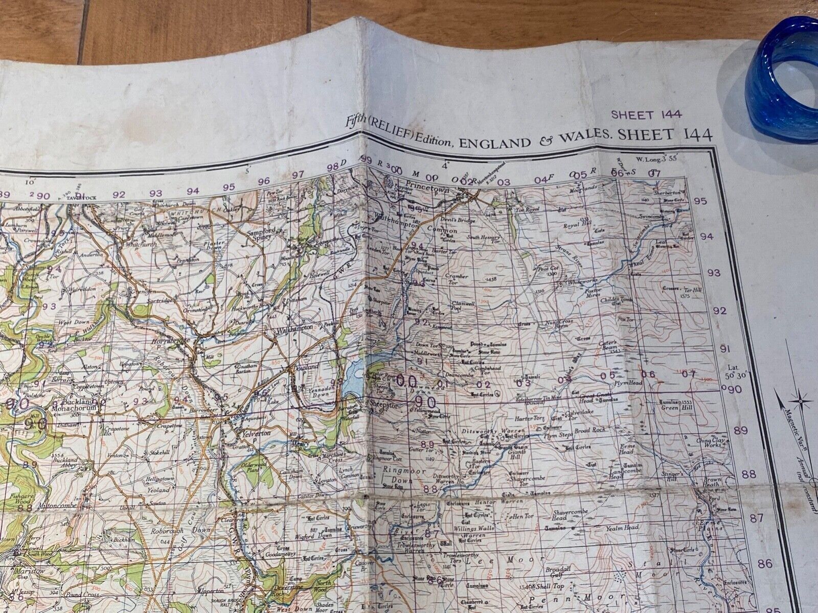 WW2 1940 British Army General Staff - War Office Army Map of PLYMOUTH. - The Militaria Shop