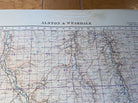 Large WW2 British Army 1932 dated map of Alston and Weardale. England. - The Militaria Shop