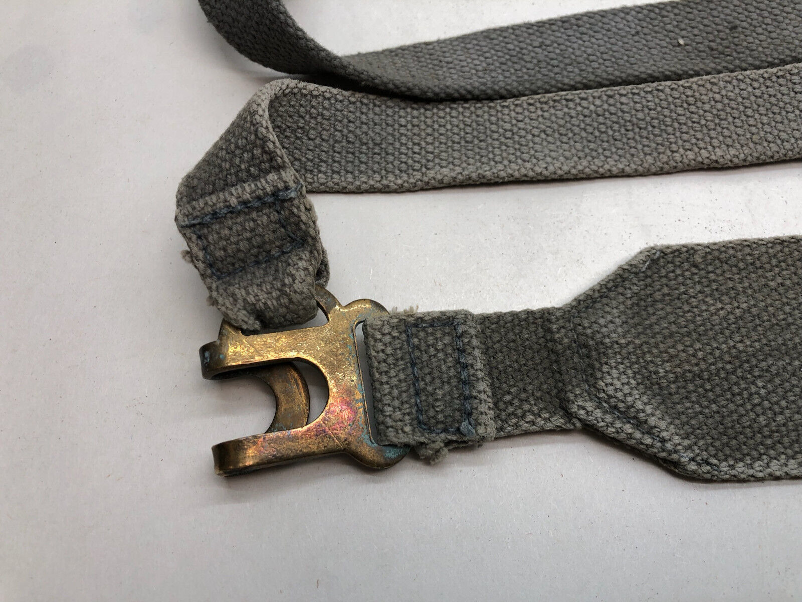 Original WW2 British Royal Air Force Blue 37 Pattern L Strap Set - The Militaria Shop