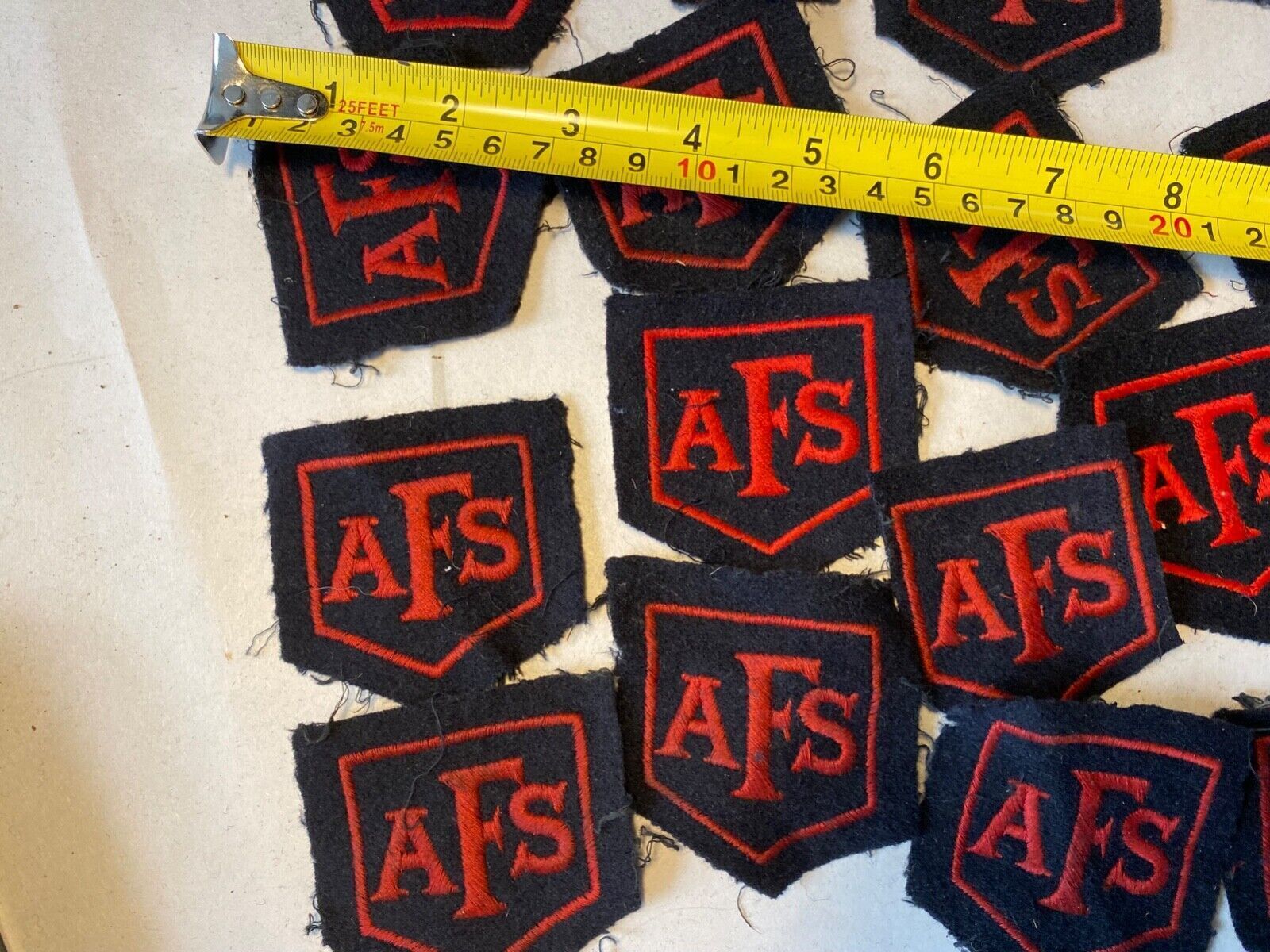 WW2 British Home Front Auxiliary Fire Service Beret / Battledress Badge. - The Militaria Shop