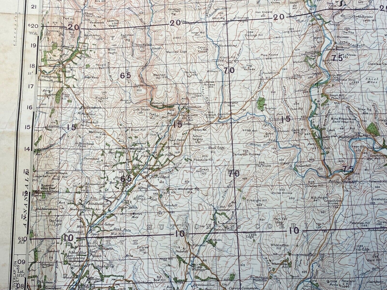 Large WW2 British Army - 1933 dated General Staff map of HARWICK & ESKDALE. - The Militaria Shop