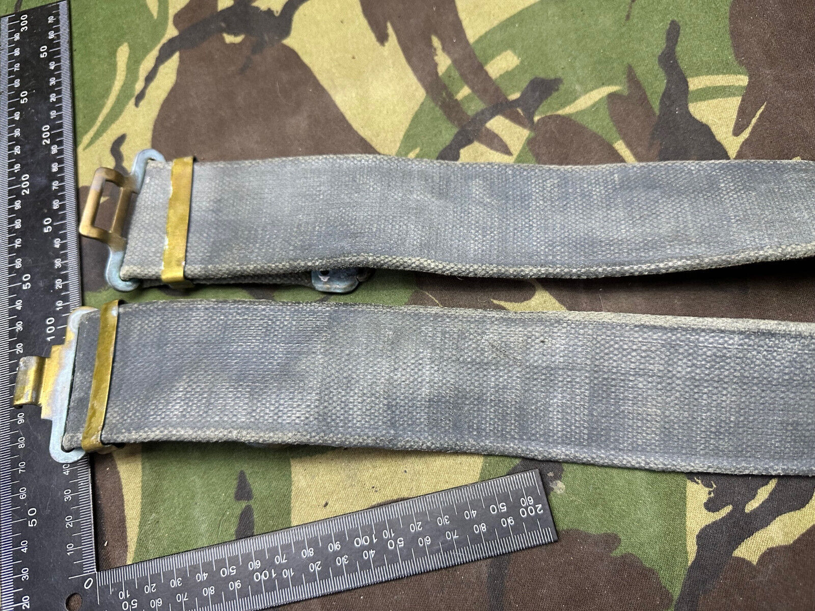 Original British Royal Air Force RAF Blue WW2 37 Pattern Belt - 38" Waist M - The Militaria Shop