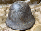 WW2 Mk3 High Rivet Turtle - British / Canadian Army Helmet - Nice Original - The Militaria Shop