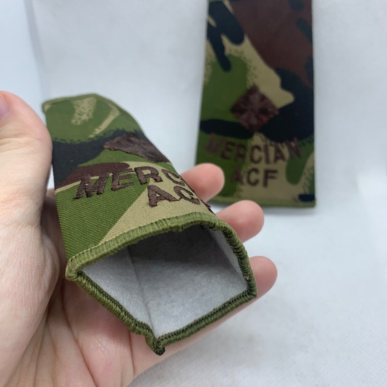 Mercian ACF DPM Rank Slides / Epaulette Pair Genuine British Army - NEW - The Militaria Shop