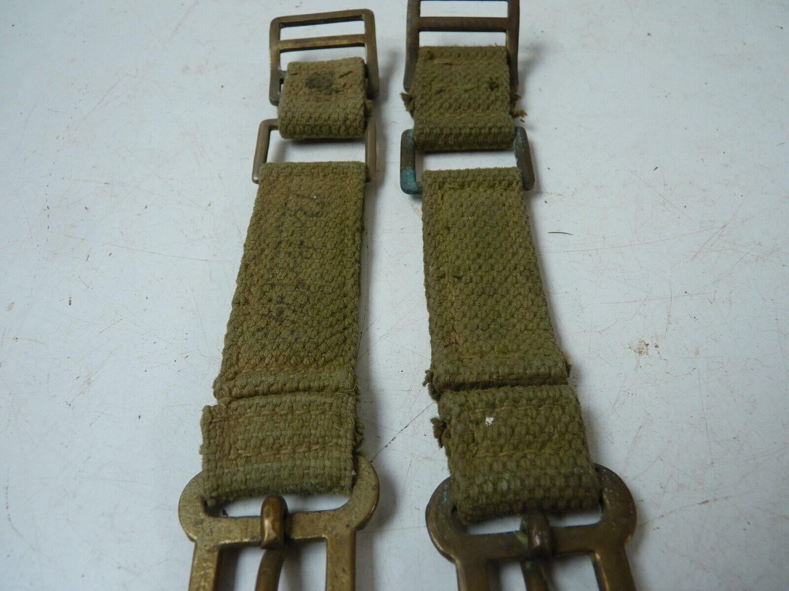 Original WW2 British Army 37 Pattern Webbing Brace Adaptor Pair - The Militaria Shop