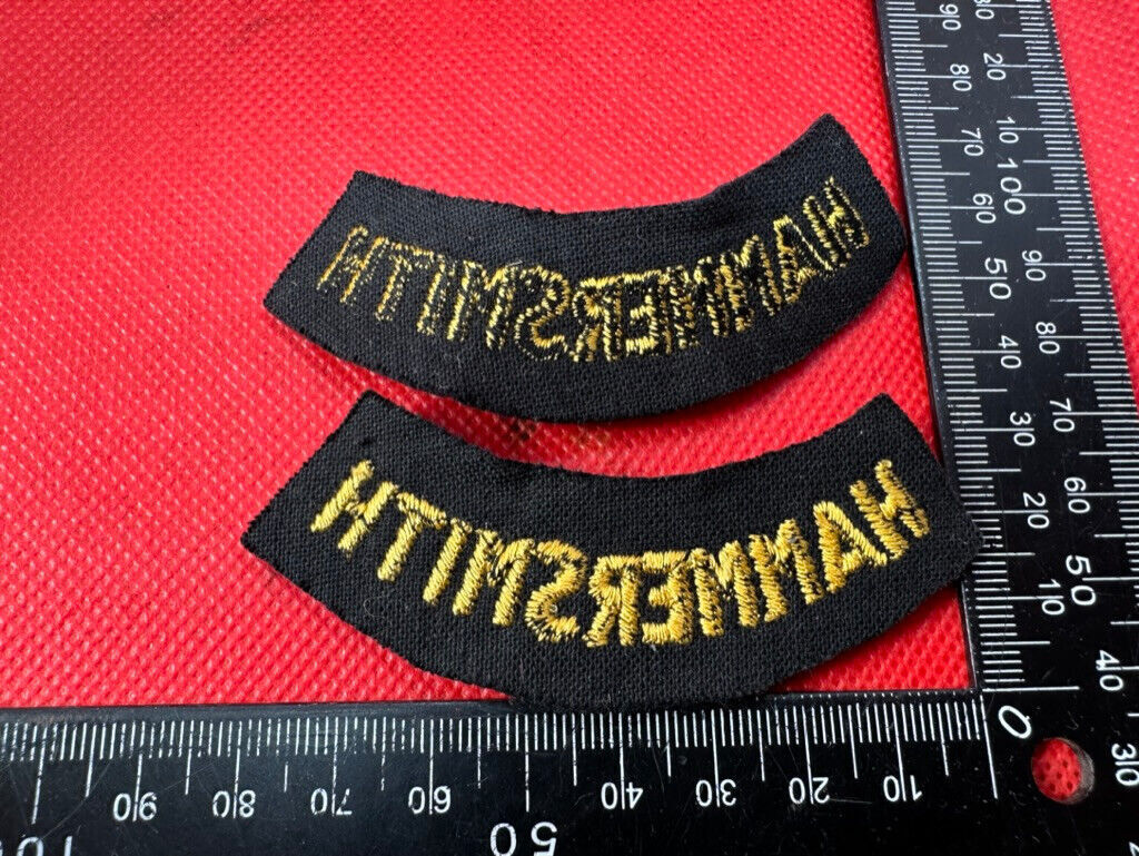 Original WW2 British Home Front Civil Defence Hammersmith Shoulder Titles - The Militaria Shop