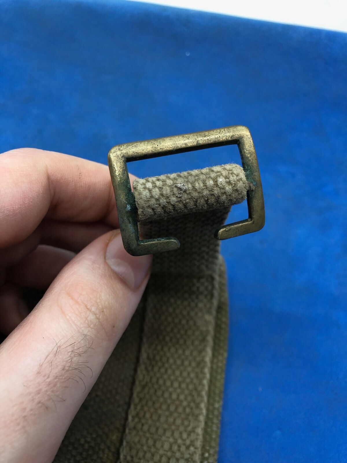 WW2 British Army 37 Pattern Webbing Water Bottle Carrier Harness - 1944 Dated - The Militaria Shop