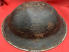 Original WW2 Combat Helmet - British / South African Army Mk2 Brodie Helmet - The Militaria Shop