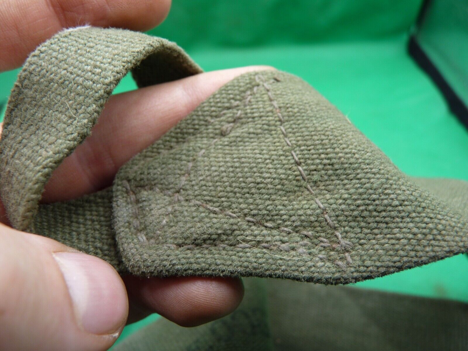 Original WW2 British Army 44 Pattern Equipment Strap - 1945 Dated - The Militaria Shop