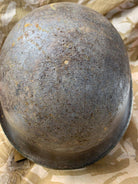WW2 Mk3 High Rivet Turtle - British / Canadian Army Helmet - Nice Original - The Militaria Shop