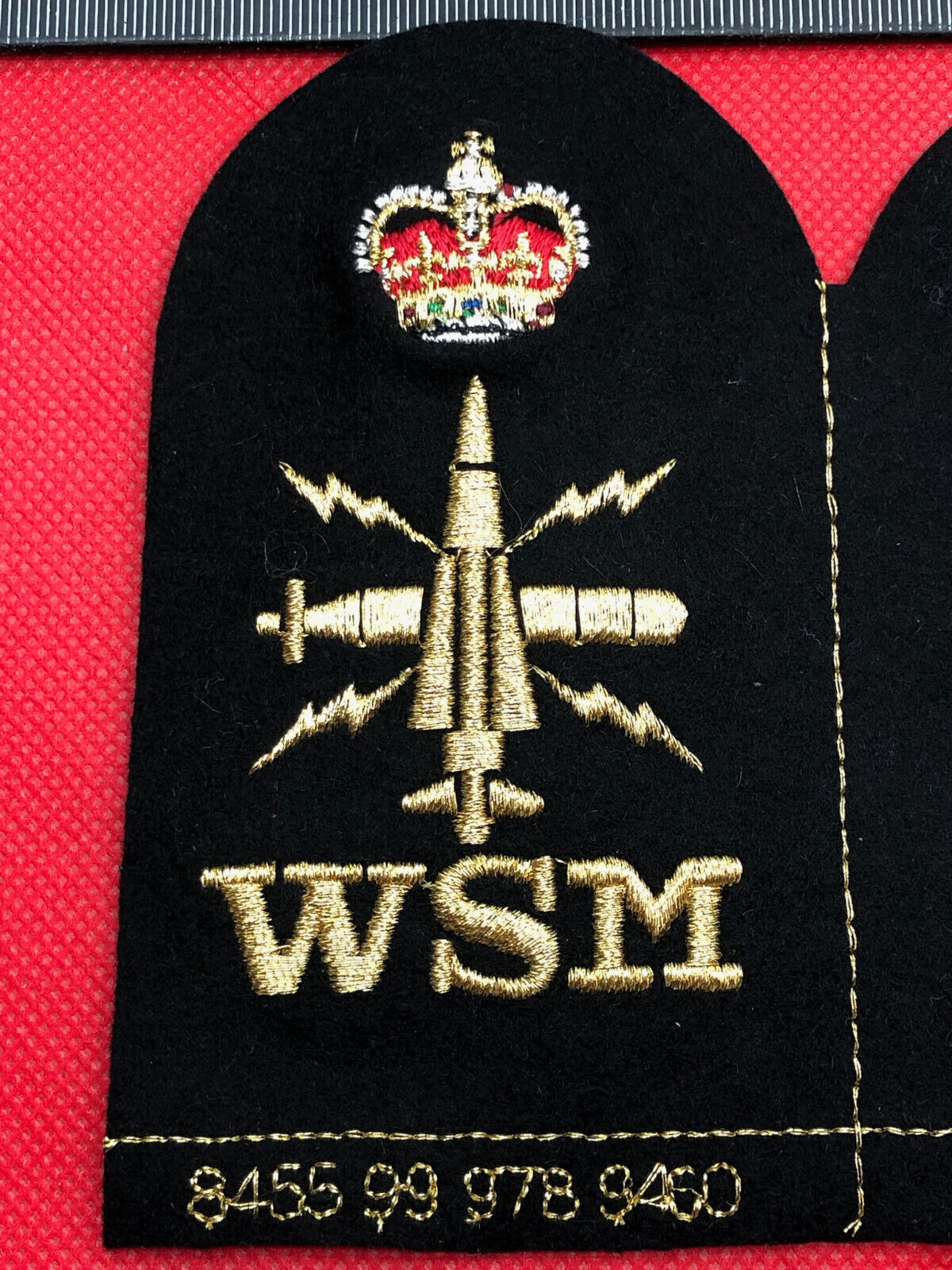 Pair of Genuine British Royal Navy Bullion Badge - WSM CPO - The Militaria Shop
