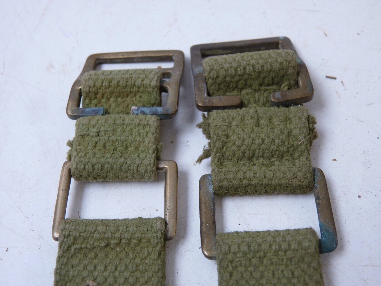 Original WW2 British Army 37 Pattern Webbing Brace Adaptor Pair - The Militaria Shop