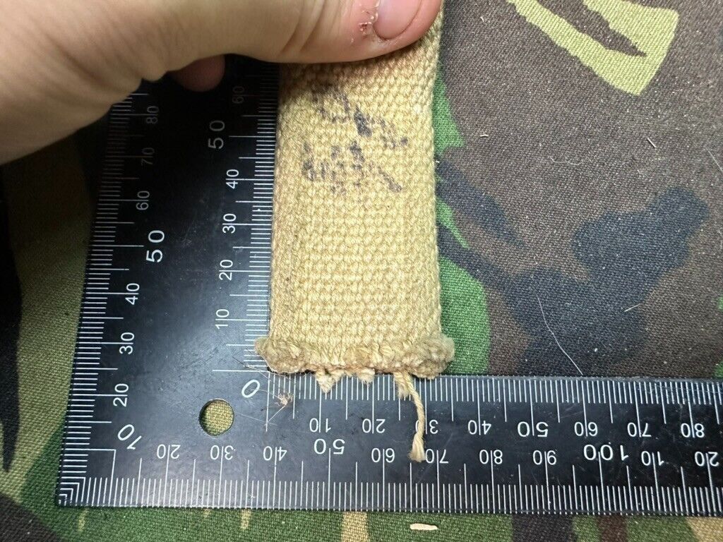 WW2 British Army Webbing Roll SMLE / Bren Sling Type Material Approx 160" x - The Militaria Shop