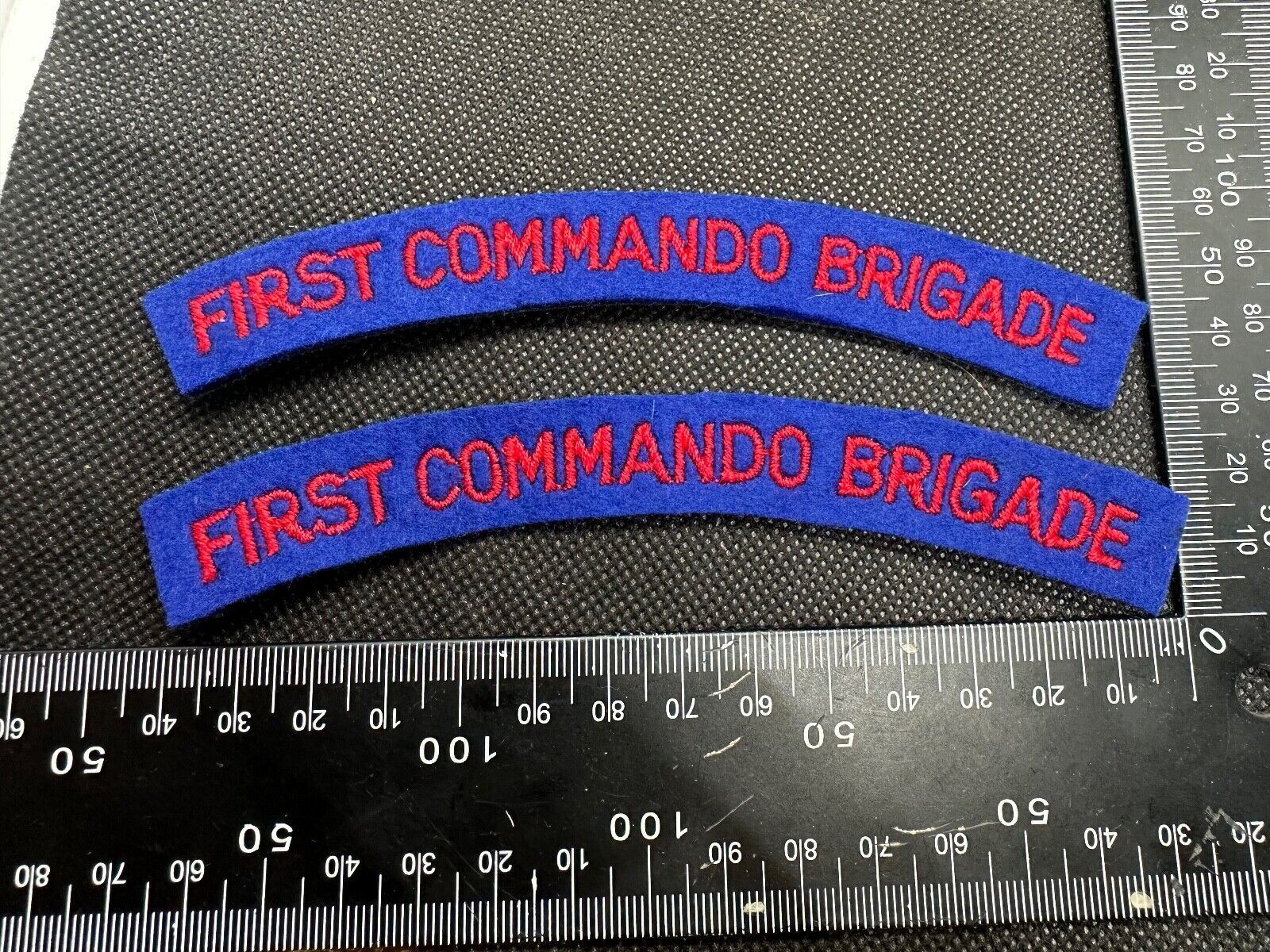 First Commando Brigade British Army Shoulder Titles - Nice Reproduction - The Militaria Shop