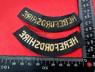 Original WW2 British Home Front Civil Defence Herefordshire Shoulder Titles - The Militaria Shop