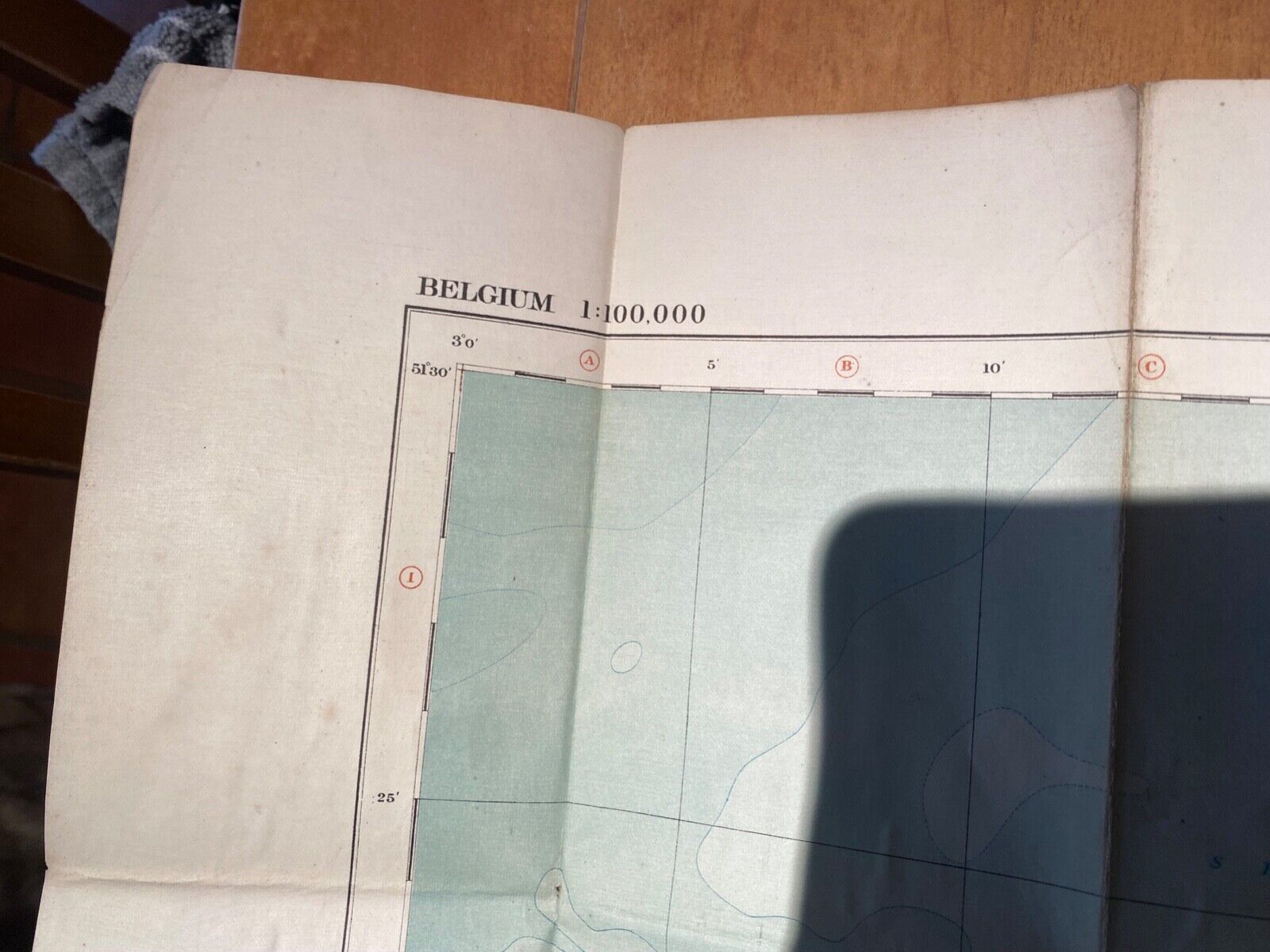 WW1 Era British Army General Staff Map of GHENT in Belgium. Original Map - The Militaria Shop