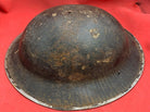 Original WW2 Combat Helmet - British / South African Army Mk2 Brodie Helmet - The Militaria Shop