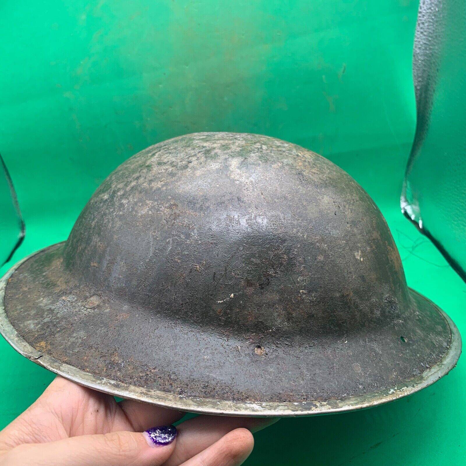 Original WW2 South African Army Mk2 Brodie Helmet - British Style Combat Helmet - The Militaria Shop
